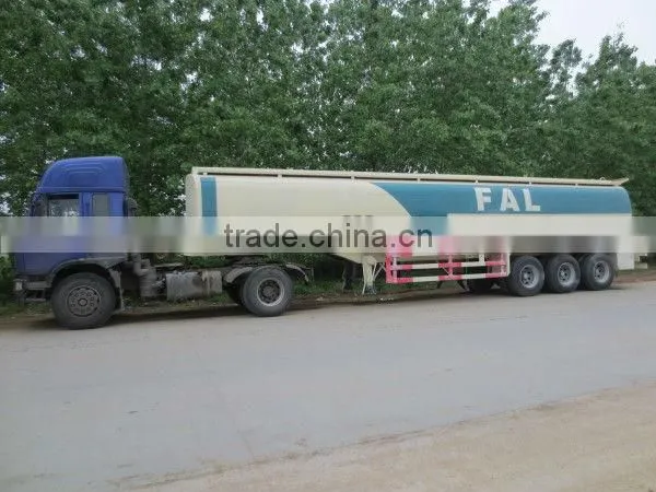 3 Axles 44000Liters Oil Delivery Semi Trailer for Sale with HOWO 420HP Tractor