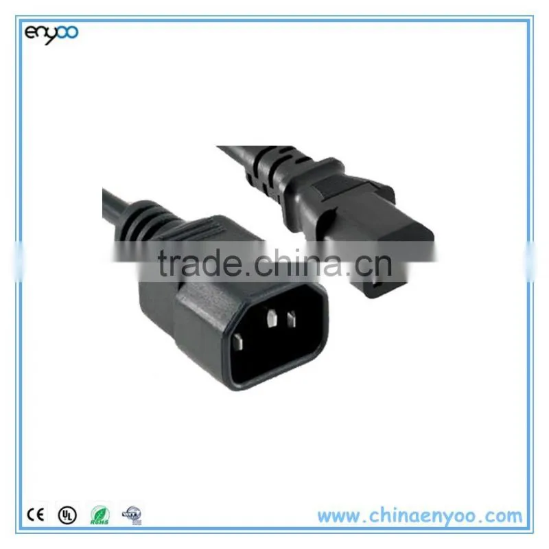 CPU/PDU C13 to C14 Power Cord - Black Cable
