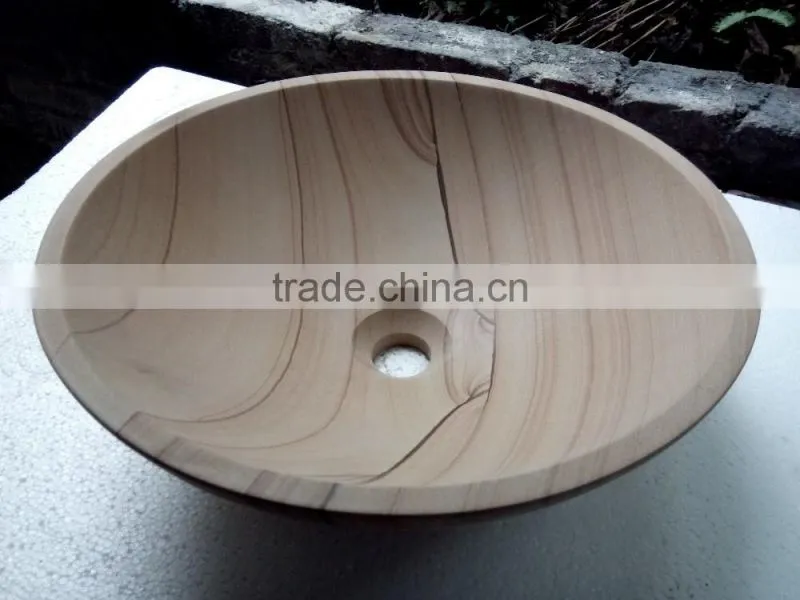 competitive price wooden sandstone vessel sink wholesale