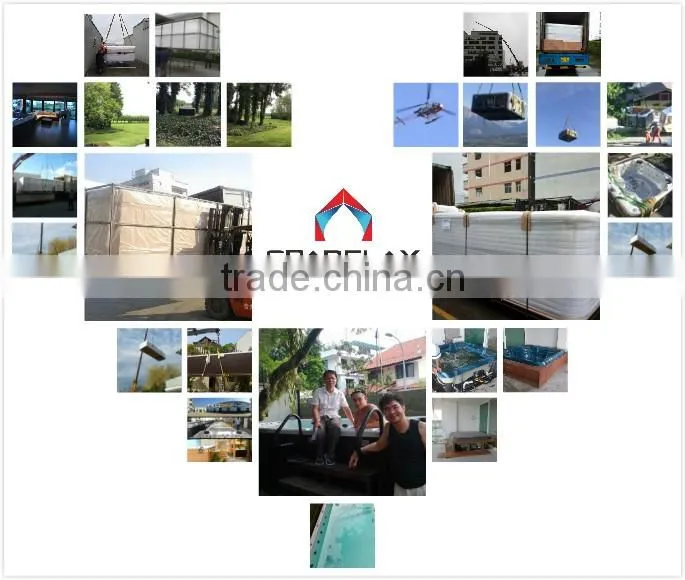 Steel frame outdoor portable swimming pools from China