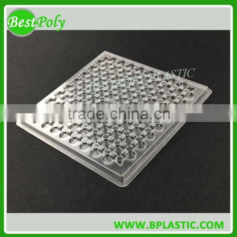 2017 clear PVC,PET clamshell thermoformed blister tray