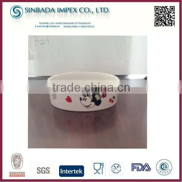 ceramic dog food bowl