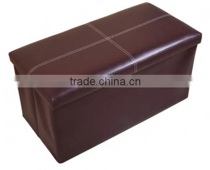Wholesale High Quality PVC Foldable Storage Ottoman
