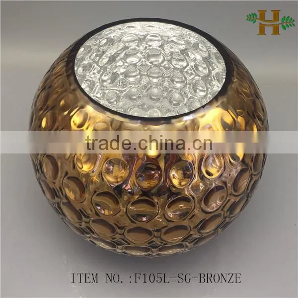 factory price round glass flower vase