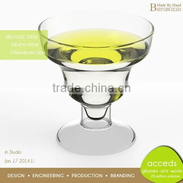 Custom Ti-Borosilicate Glass Novelty Mini Dessert Cup