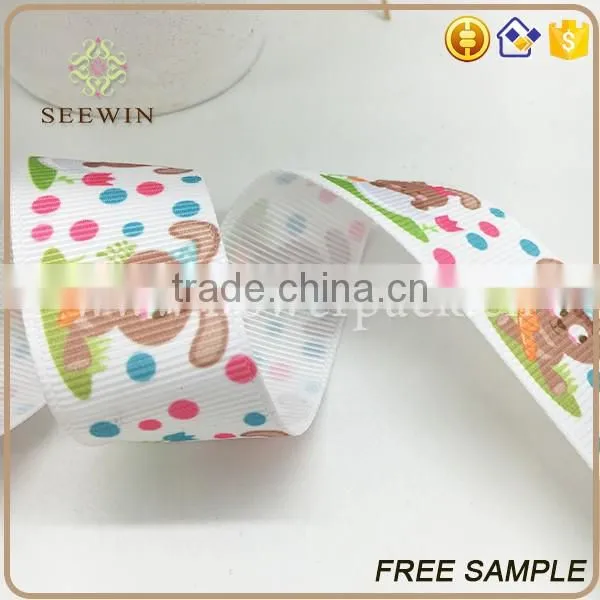 printed jute ribbon for deco and natural jute ribbon