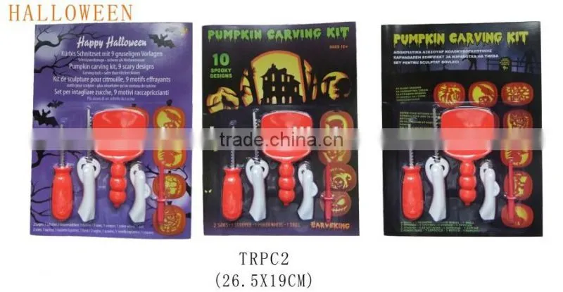 Hot selling Halloween decoration gift kit pumpkin carving tool set