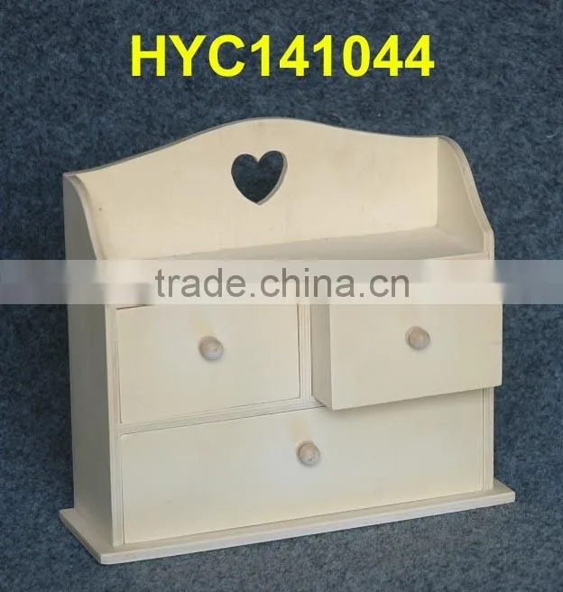 FSC natural unfinished plain DIY wooden hanging box