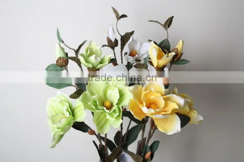 Elegant Decorative Artificial Magnolia Flower for Wholesale Direct Selling
