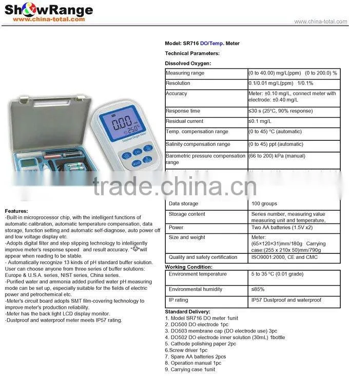 PH meter, water quality meter