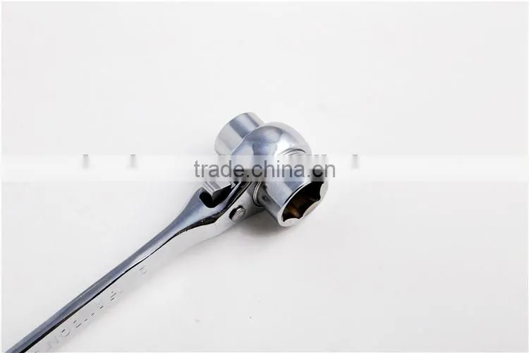 Pointed tail ratchet wrench