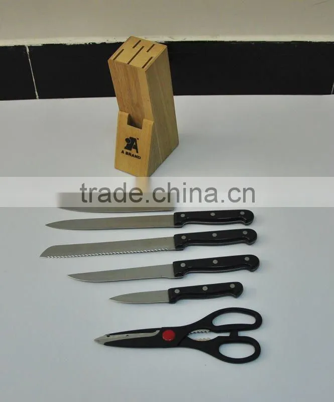 Plastic handle kitchen knife