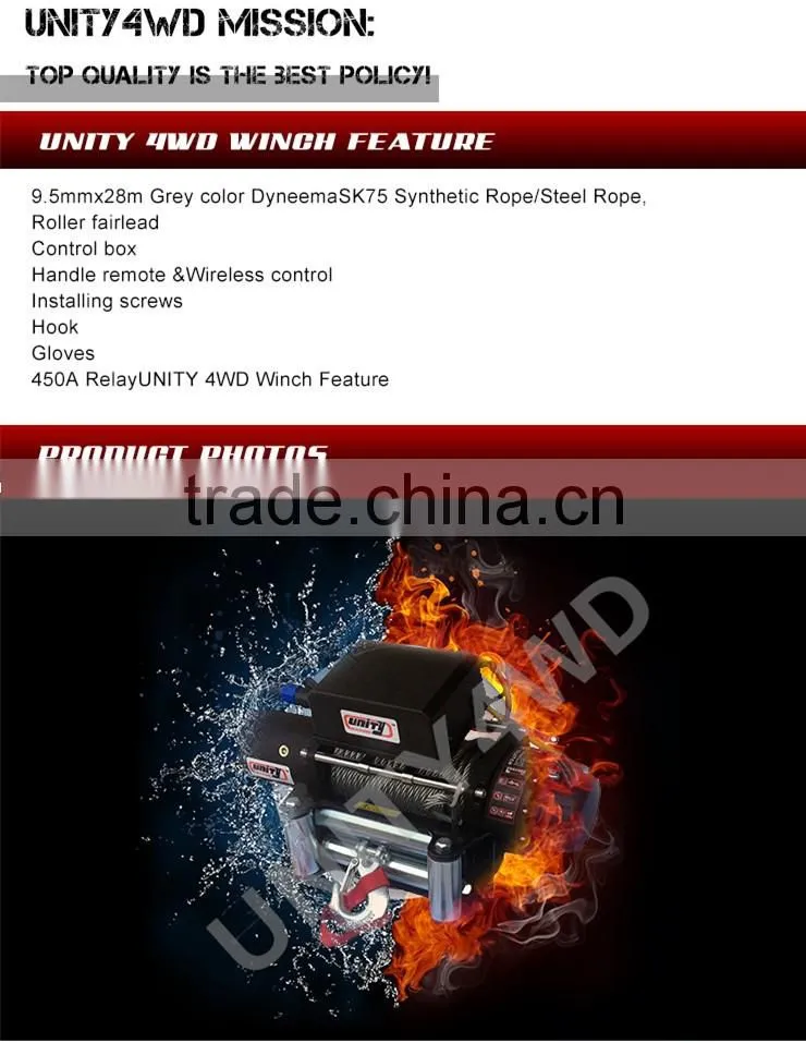 Unity professonal in OEM Brand New High Qaulity EW13500I Wireless control and Fairlead UNIVERSAL electric worm gear winch