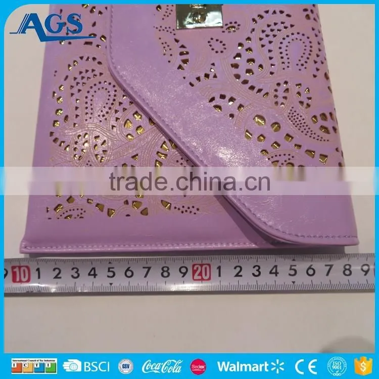 Color brilliant cell phone sling bag for girls in purple