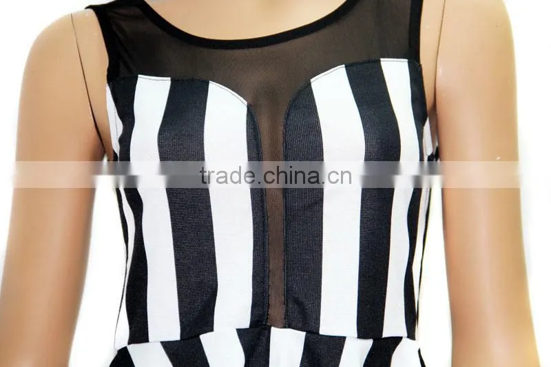 2015 New Arrival Fashion Design Wholesale Sleeveless Lady Blouse
