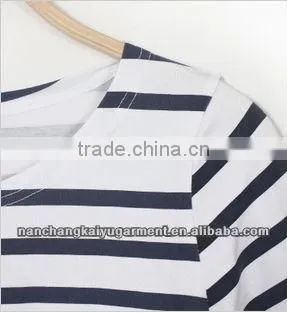 stripe fashion t-shirt with high qulity