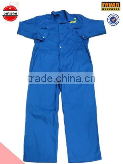 EN533 royal blue oil field fireproof cotton coverall workwear PPE