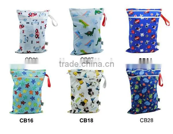 Baby Wet Bag ,Waterproof Monther Wet Nappy Bag, Cloth Diaper Bag