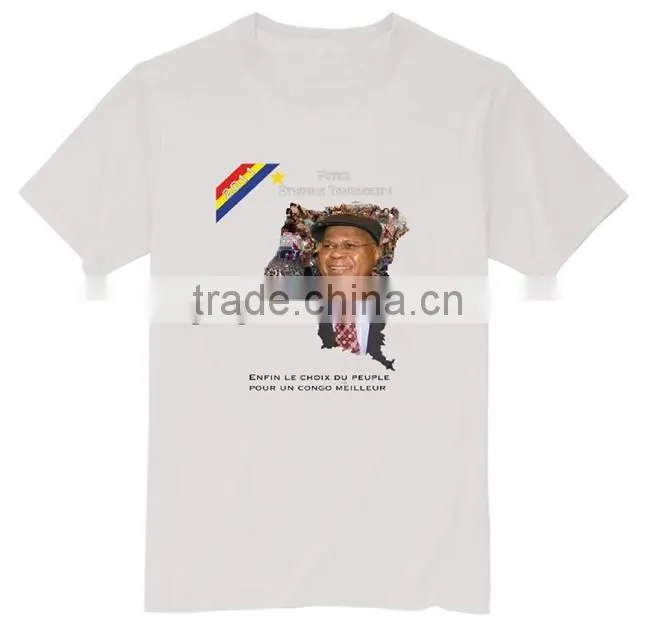 100%polyester red election tshirts in cheapest price wholesale from china supplier