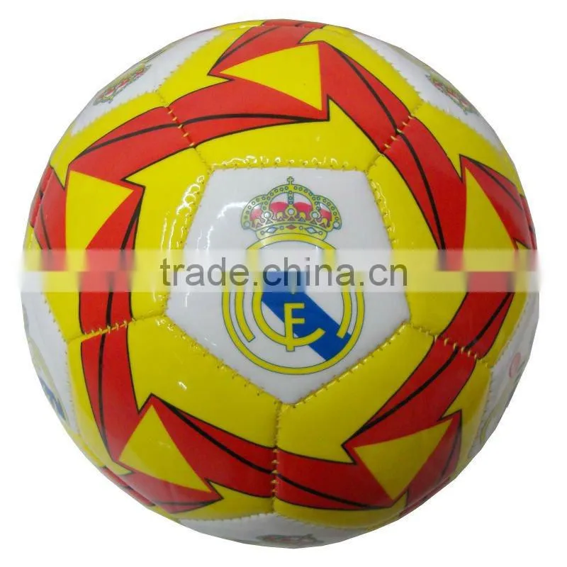 spain promotional socer ball size 5 high shiny metallic material