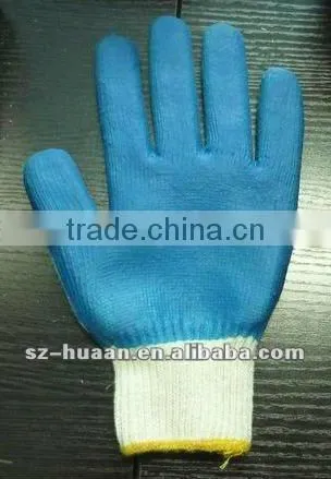 hot sales nitrile coated cut resistant cotton gloves/anti-oil cotton working gloves