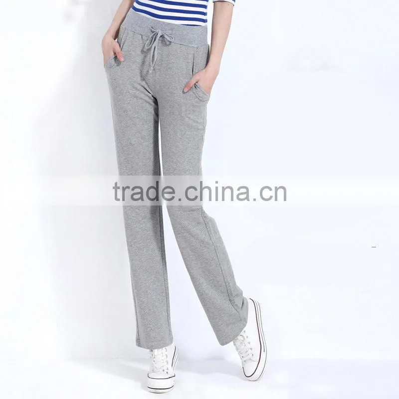 2015 New arrival Custom Dry Fit Sweat Pants Womens Wholesale Yoga Pants
