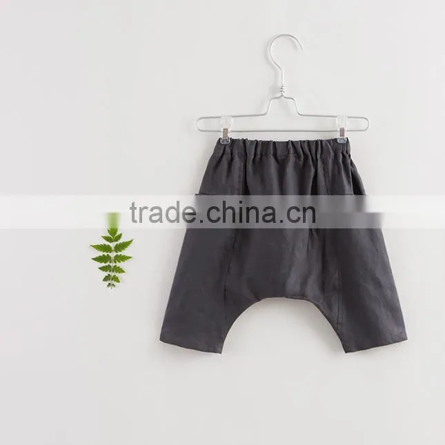 Childrens boutique clothing new style boys short pants linen shorts baby boy clothes