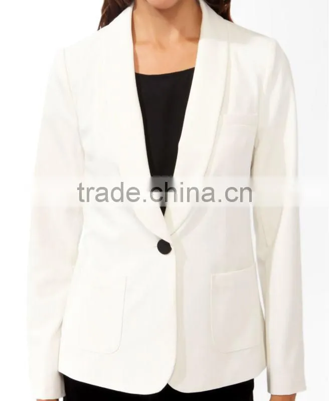Longline Single Button Blazer