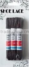 round cotton black boot shoe laces