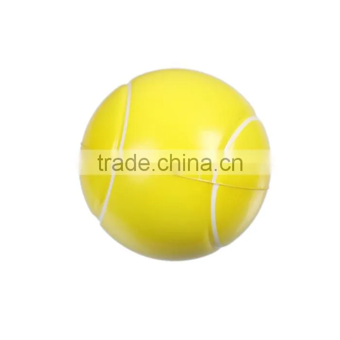 PU Leather Pet Products Toy Tennis Yellow