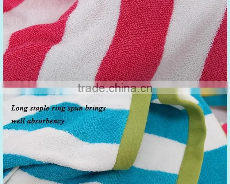pool towel ,cotton blue and white pool towel
