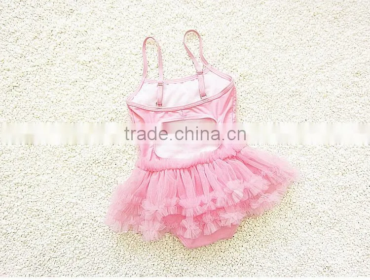 Little Girls Princess Lace Layer Swimsuit TuTu Dress One-Pieces Swimwear