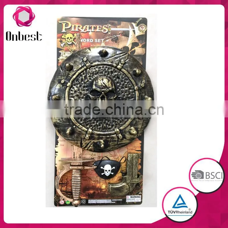 Factory Direct Sell medieval swords plastic toys pirate sword and shield set toys