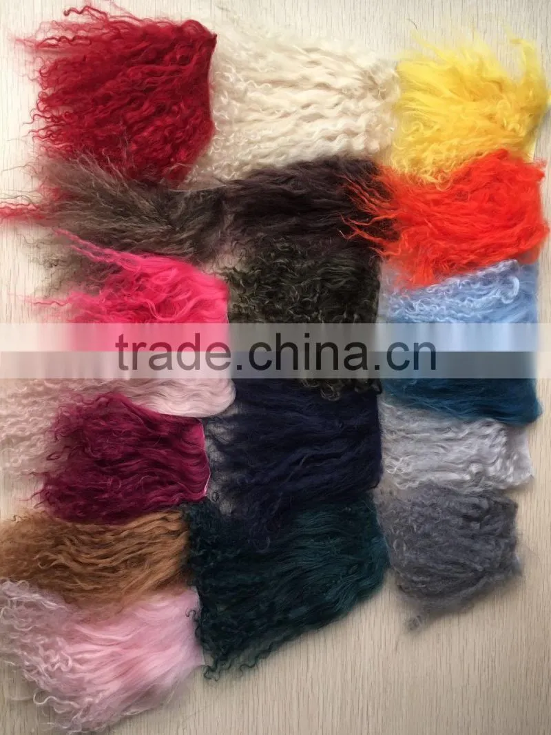 YR545 Basic Style Real Mongolia Fur Vest Lots of Colors Tibet lamb Fur Gilet