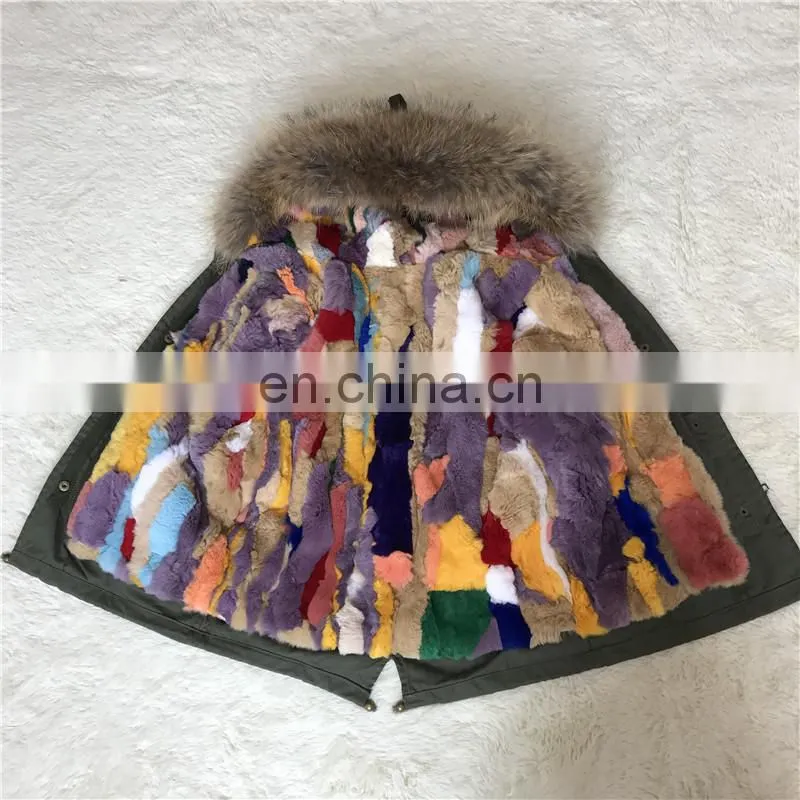Hot Selling Kids Winter Fur Jackets with Fox Fur Lining and Collar
