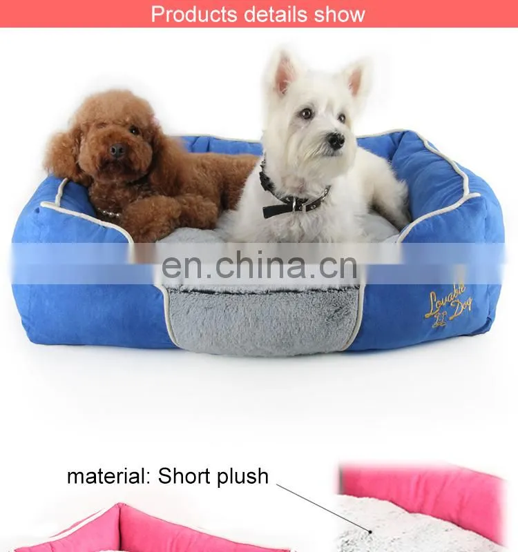 2014 Fur series rectangle pet bed, dog sleeping pad, 100% PP cotton
