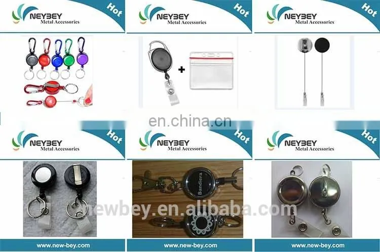 Wholesale multi-style yoyo carabiner retractable id badge holder pull reel