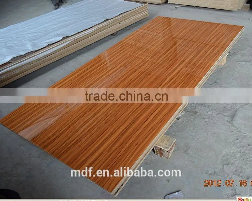 JIDA High Glossy Uv Coated Mdf Board