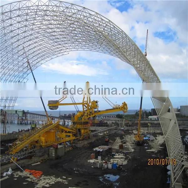 Prefabricated long span steel structure frame bulk storage