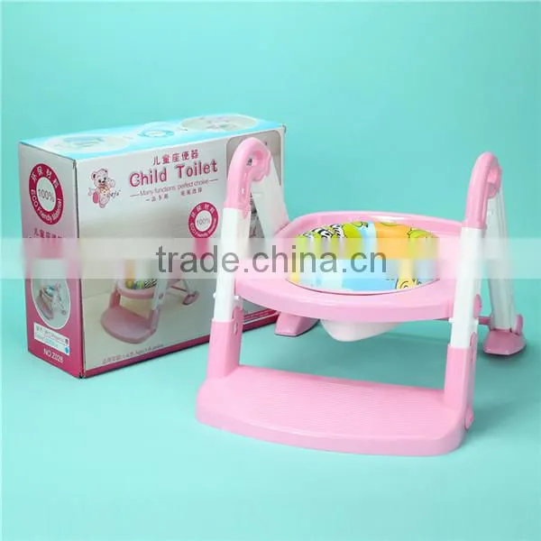 Fashion Folding Step and Potty Seat Baby Potties Toilet Training Seat