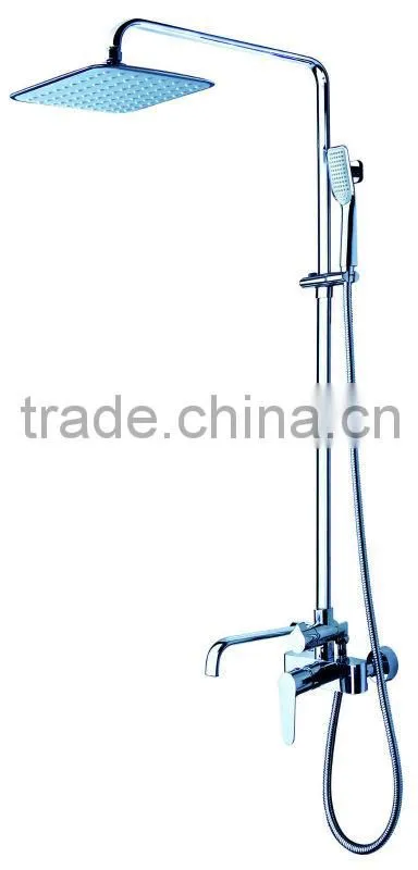 Nicor 8101A Fashion Design High Quality 59 Brass Wall Mounted Chrome Plated Bathroom Shower Set with Single Handle