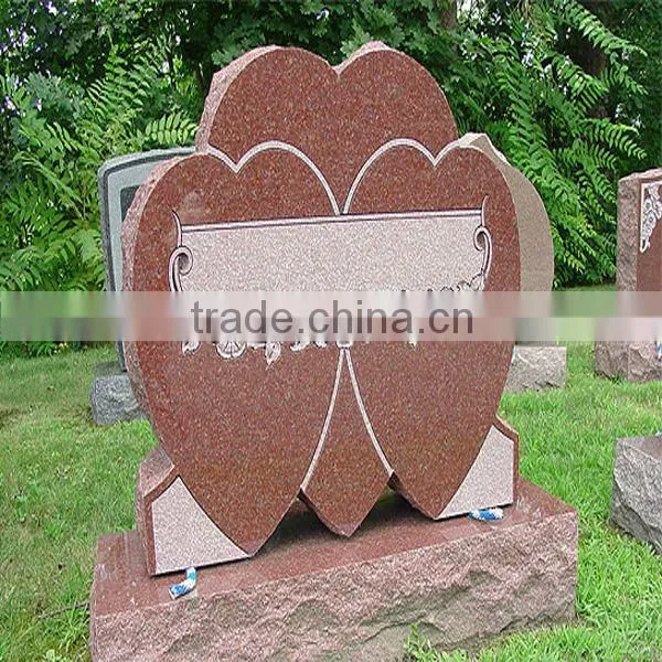 Red Heart Granite Memorial Tombstone Monuments