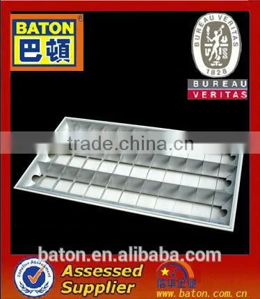 600*1200 Fluorescent grid lighting fixture louver fitting LED grille lamp