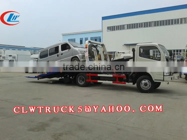 2015 good performance towing platform, Dongfeng wrecker tow trucks for sale