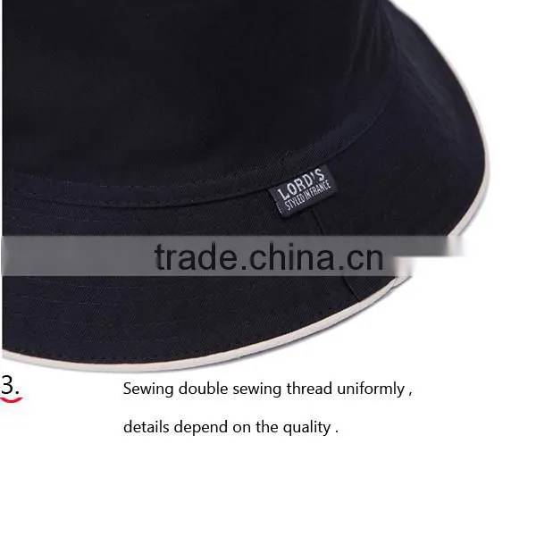 Hat Fashion 2015 Customized Cotton Plain Bucket Hat Wholesale / Custom Bucket Hat Wirh Your Logo