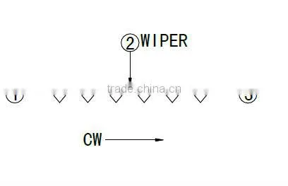 Vishay P16 1w linear trimming 10k knob potentiometer