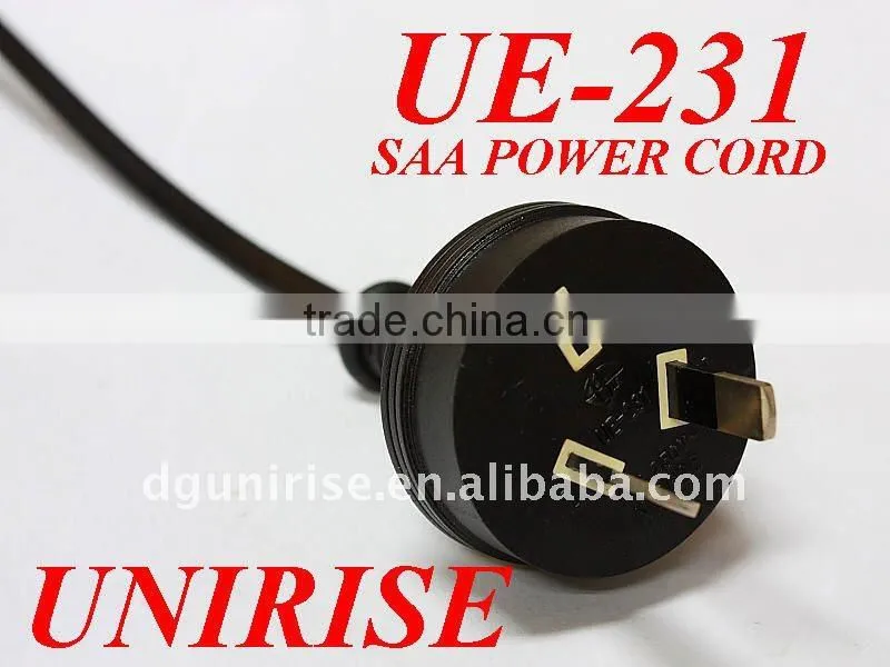 Auetralia transparent on off switch plug power cord