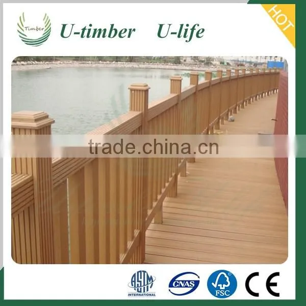 Large assortment wood plastic WPC outdoor handrail railing