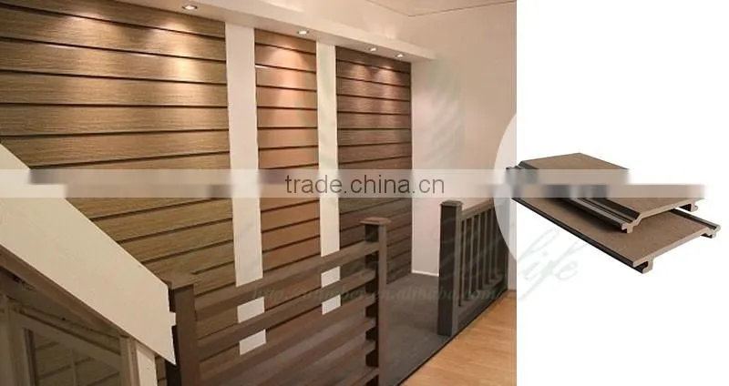 Durable modeling WPC wood plastic house outside