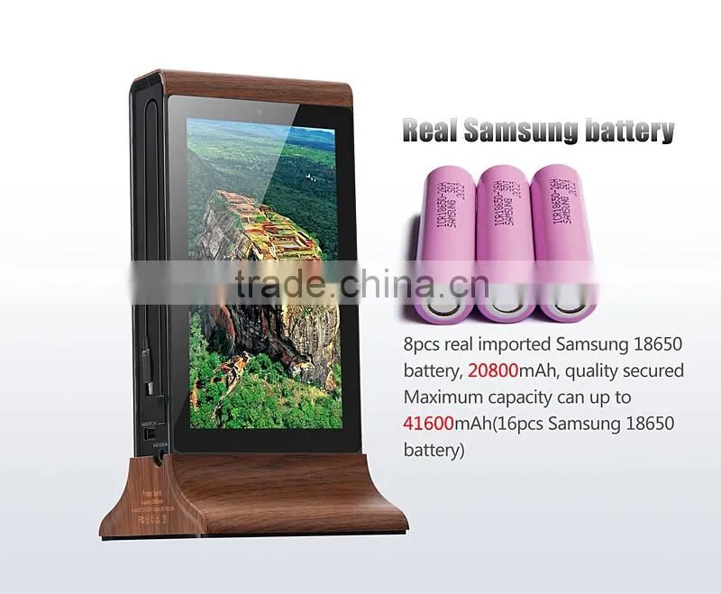 advertising display AD power bank use in coffee shop and restaurant